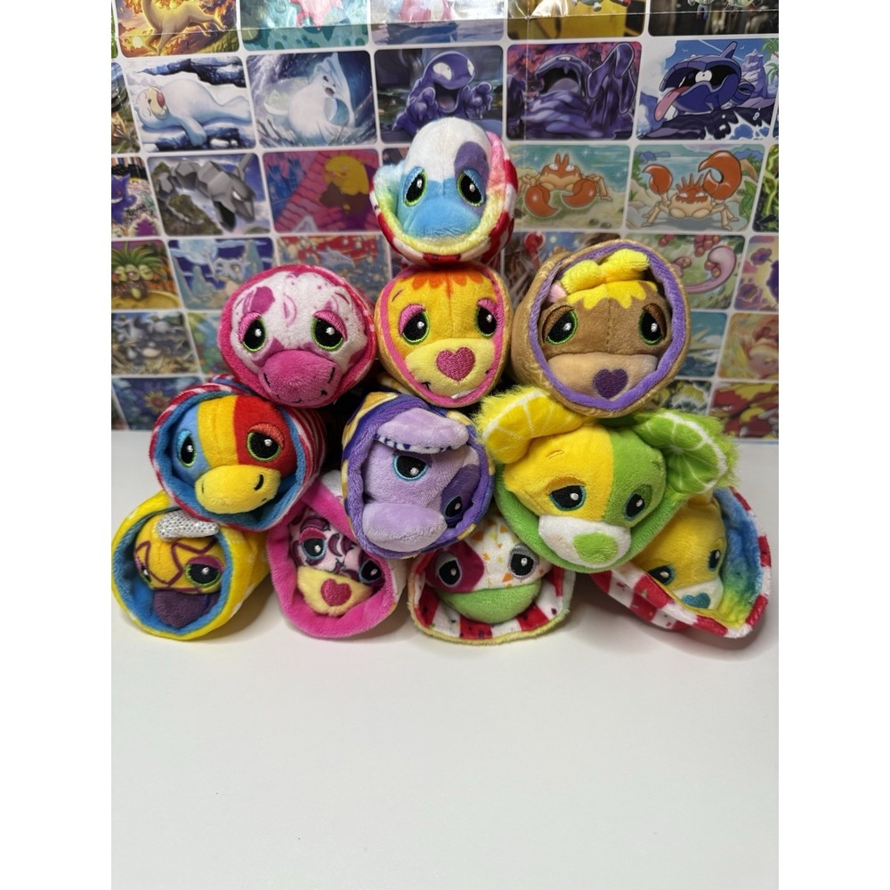 Cutetitos Mini Plush Lot of 11 Stuffed Animals 4-5" With Blankets